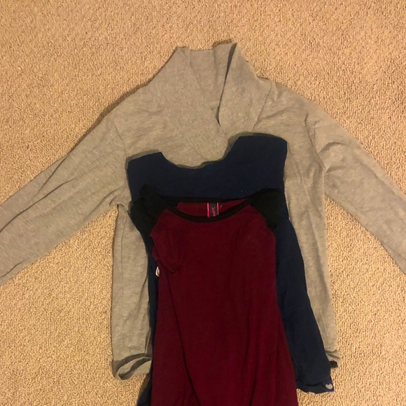 3 long sleeved pyjama shirts - Picture 1 of 7